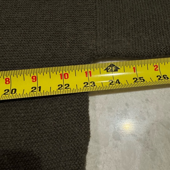 Peruvian Connection Forest Green V-Neck Sweater L - Picture 7 of 8